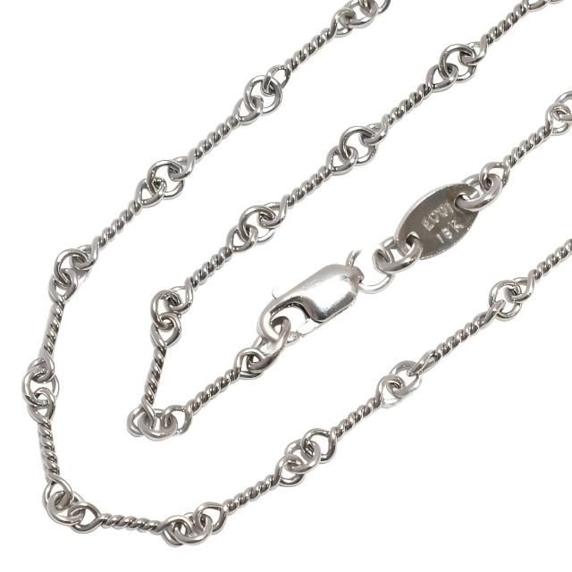 クロムハーツ ネックレス ツイストチェーン ホワイトゴールド 18K 20インチ(約50cm)