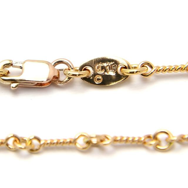 CHROME HEARTS クロムハーツ ツイストチェーン ゴールド 22K 20インチ