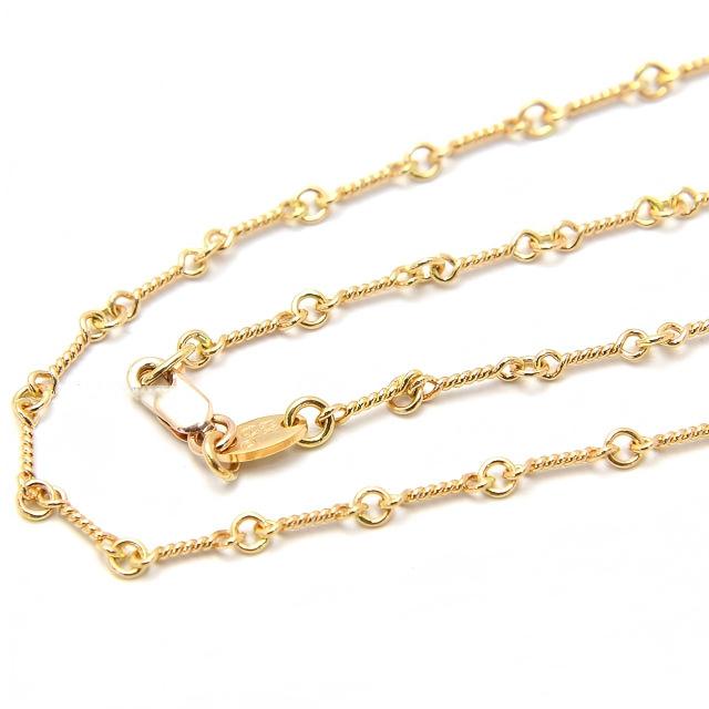 クロムハーツ ネックレス ツイストチェーン ゴールド 22K 20インチ(約50cm)