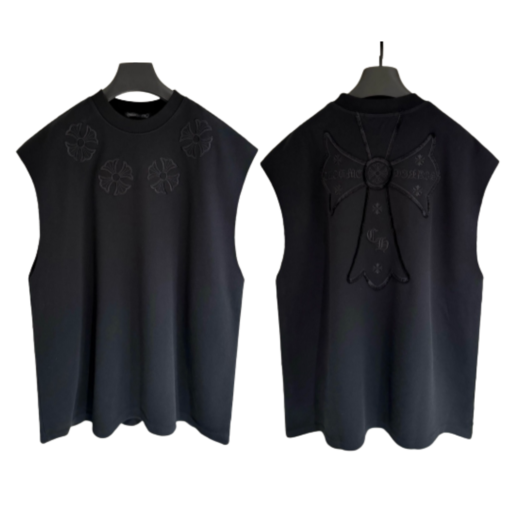 CH Chrome Hearts ノースリーブ クルーネックTシャツ タンクトップ