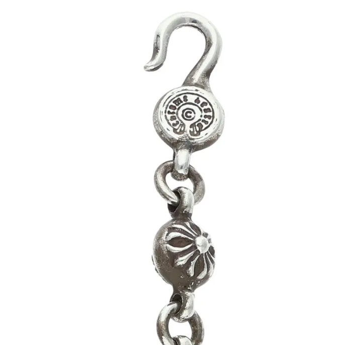 Chrome Hearts シルバーネックレス #1 CRSBL CHN SML CH CRS/クロスボールチェーンスモールCHクロス