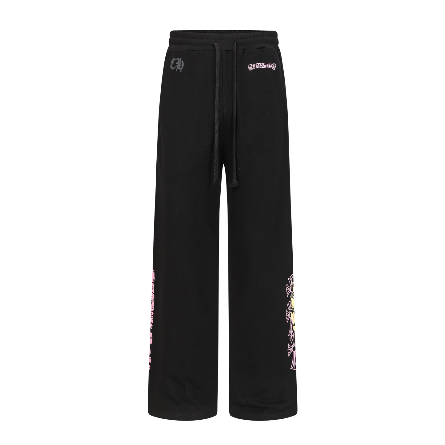 クロムハーツ Black & Pink Deadly Doll スウェットパンツ