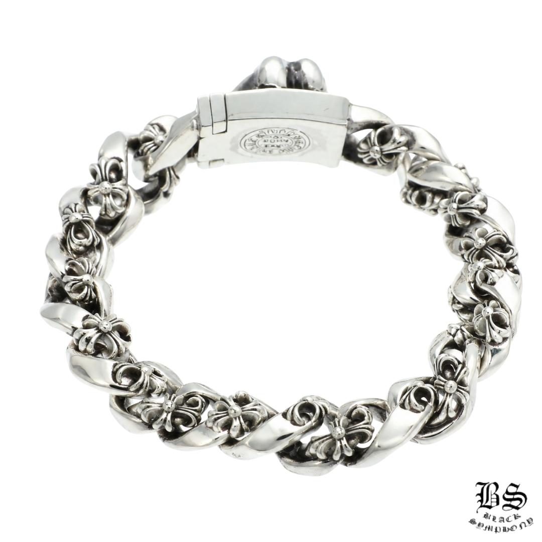Chrome Hearts シルバーブレスレット ID BOX LIPSTONGUE リップアンドタンボックスID  