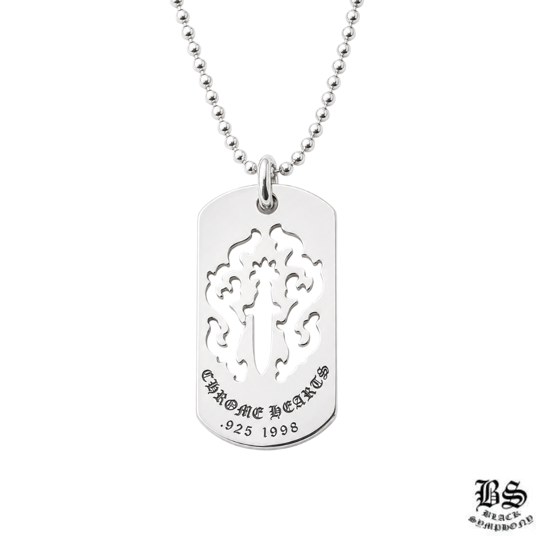 CHROME HEARTS Dagger Dog Tag | 925 Silver – クロムハーツ