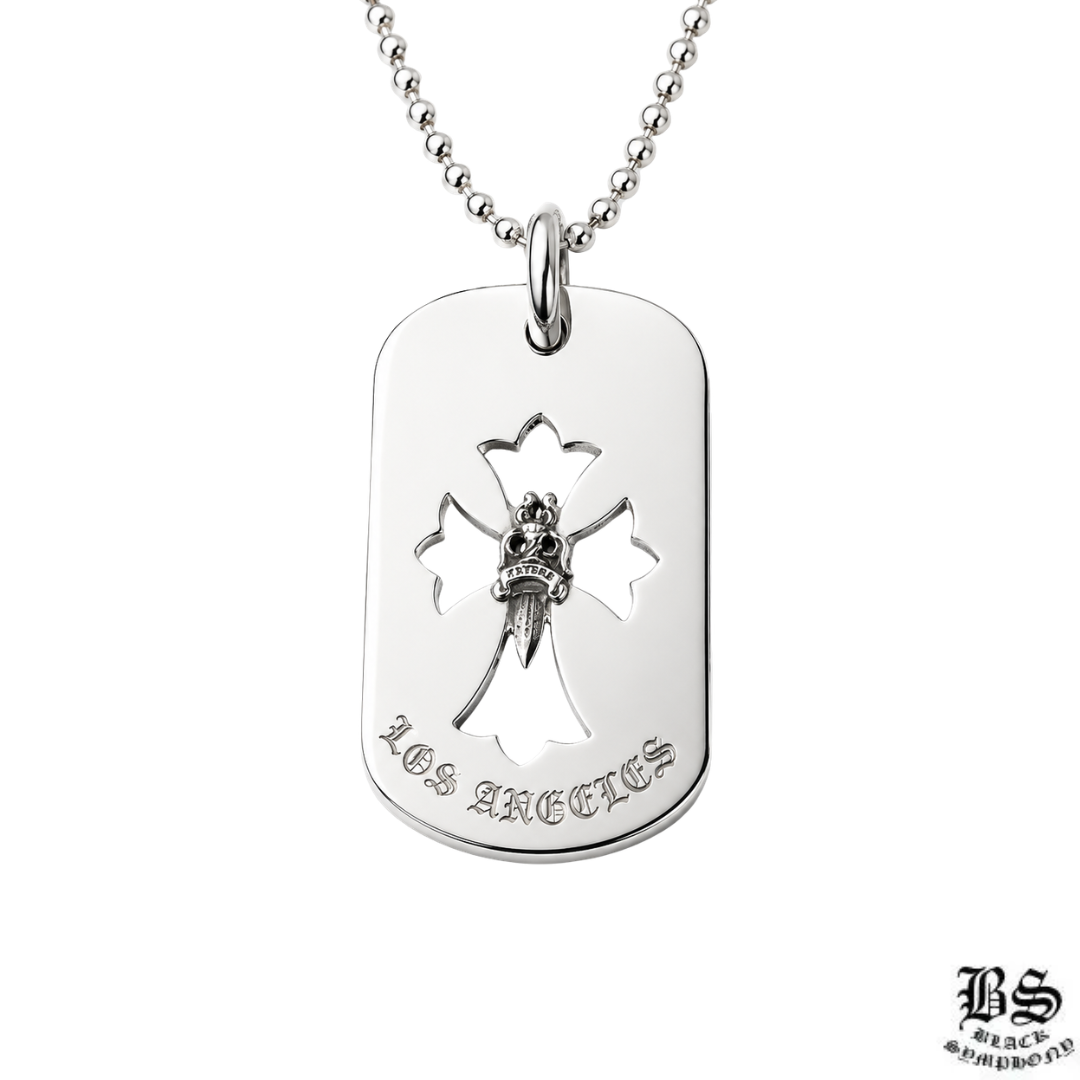 CHROME HEARTS クロムハーツ CHクロス ダガードッグタグ ロサンゼルス(LA)限定 ドッグタグ｜925シルバー