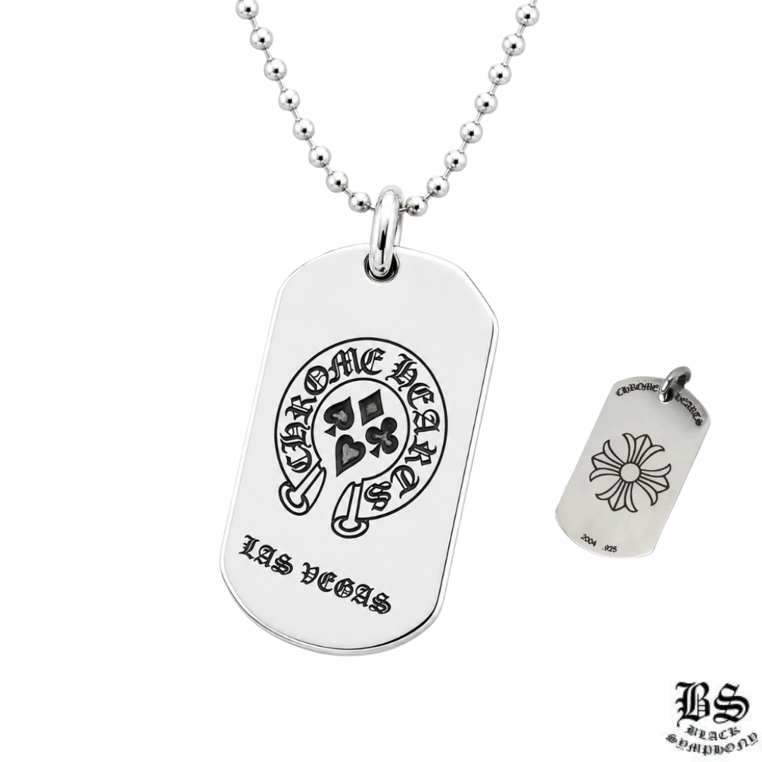 美品/クロムハーツ/Chrome hearts/CHハート＆ドッグタグ タイニー