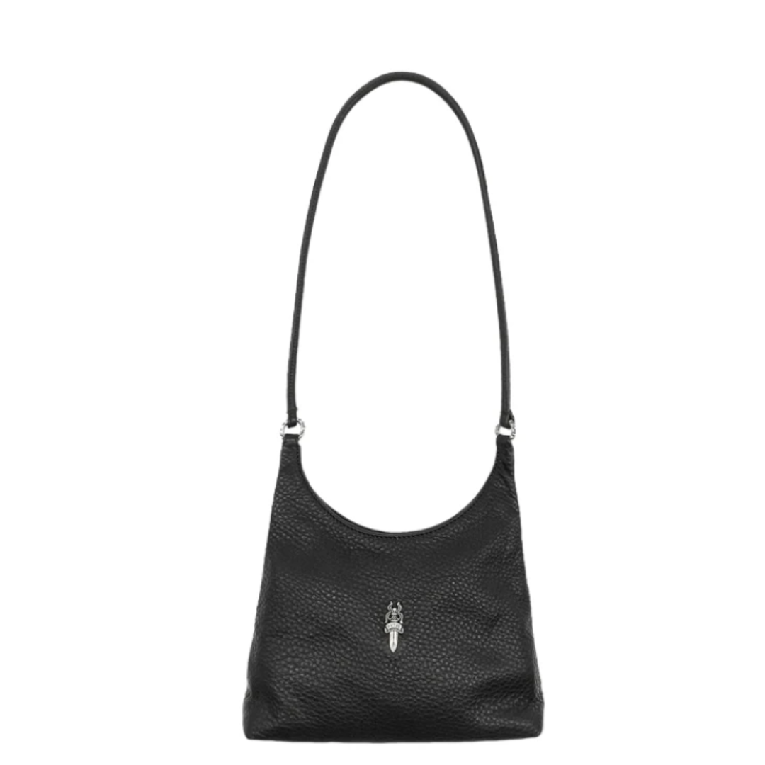 CHROME HEARTS 新品 クロムハーツ VIV ダガー ショルダーバッグ レザー 黒 