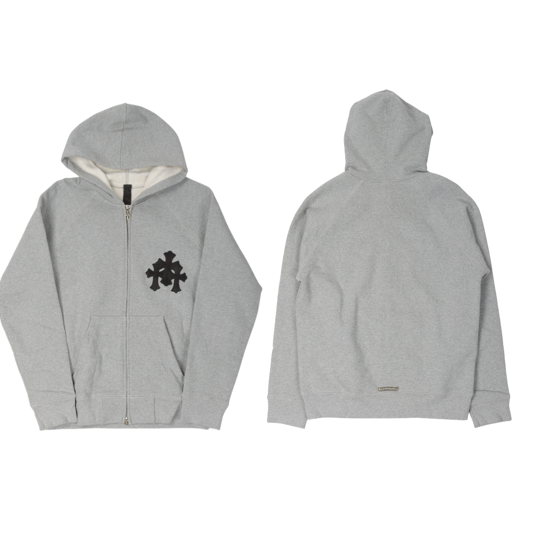 Chrome Hearts  クロムハーツ  クロスパッチワーク ジップアップ パーカー