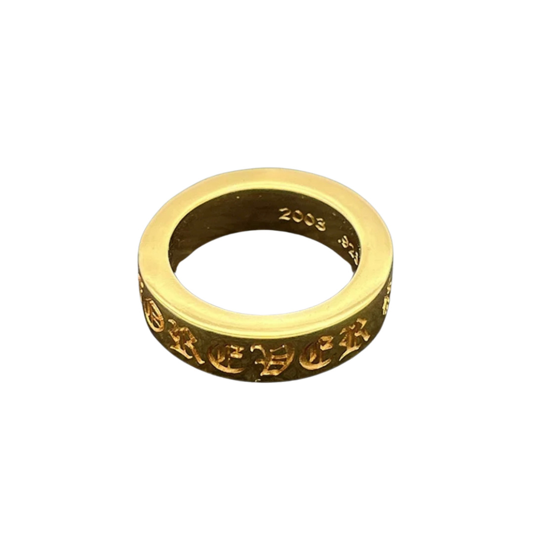 CHROME HEARTS Spacer Ring FUCK YOU 3mm 22K｜22K Gold – クロム