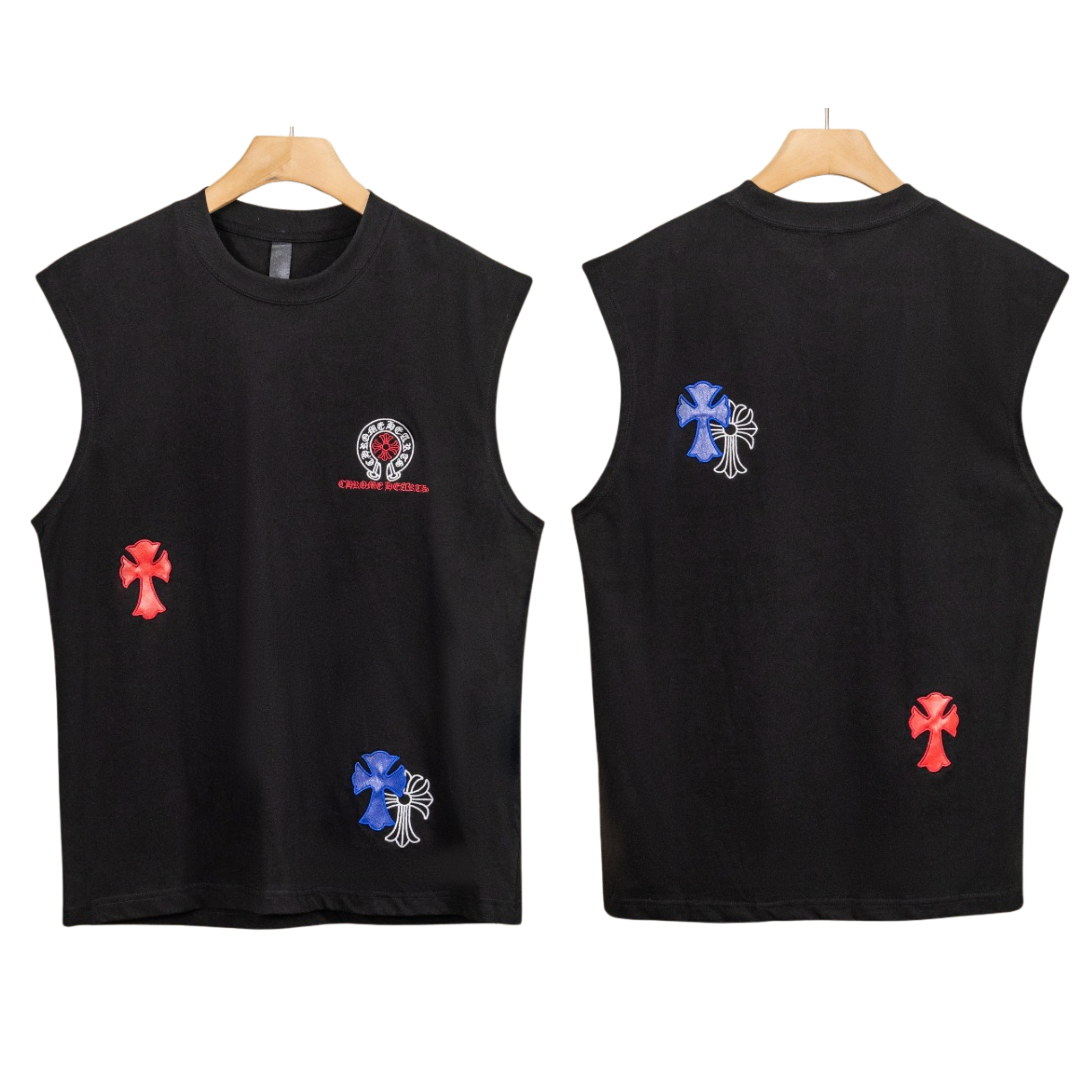 CH Chrome Hearts ノースリーブ クルーネックTシャツ タンクトップ -3
