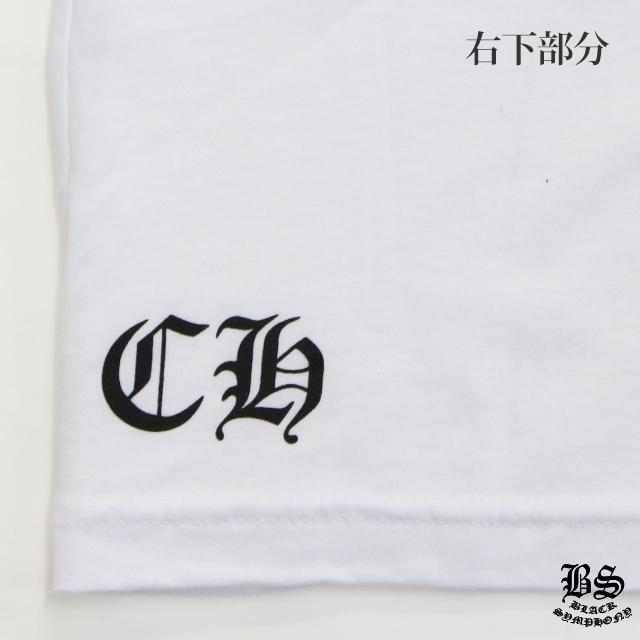 クロムハーツ メンズハーフスリーブポケットTシャツ スクロールラベル／フレアニー ホワイト