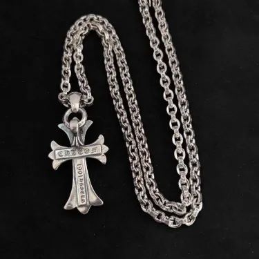 クロムハーツ CHクロスペンダント スモール with ベイル＆NEチェーン20インチセット
