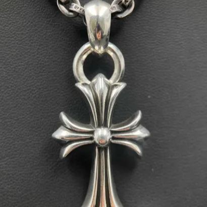 クロムハーツ CHクロスペンダント スモール with ベイル＆NEチェーン20インチセット