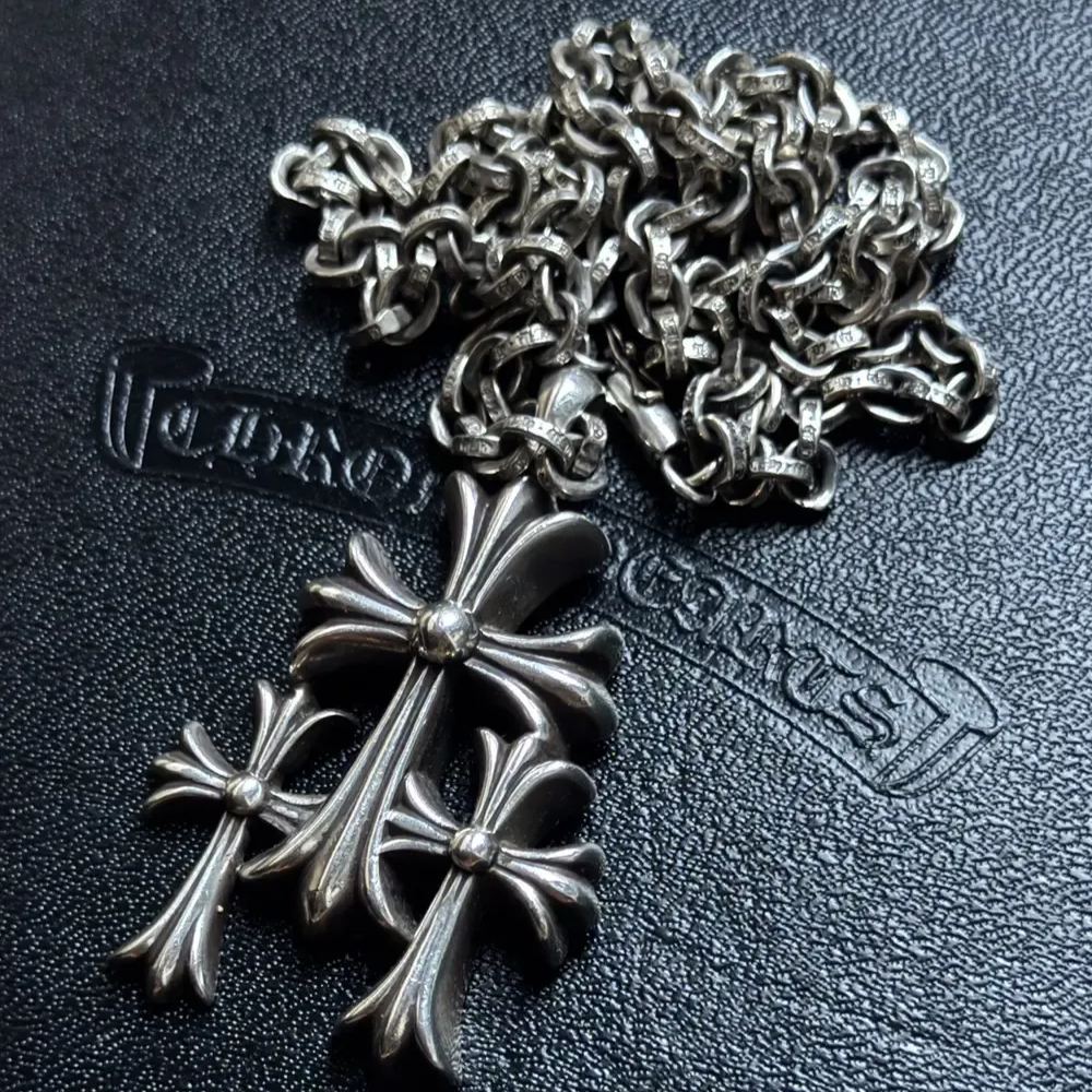Chrome Hearts クロムハーツ トライデントペンダント 20インチ チェーンセット シルバー925 メンズ レディース
