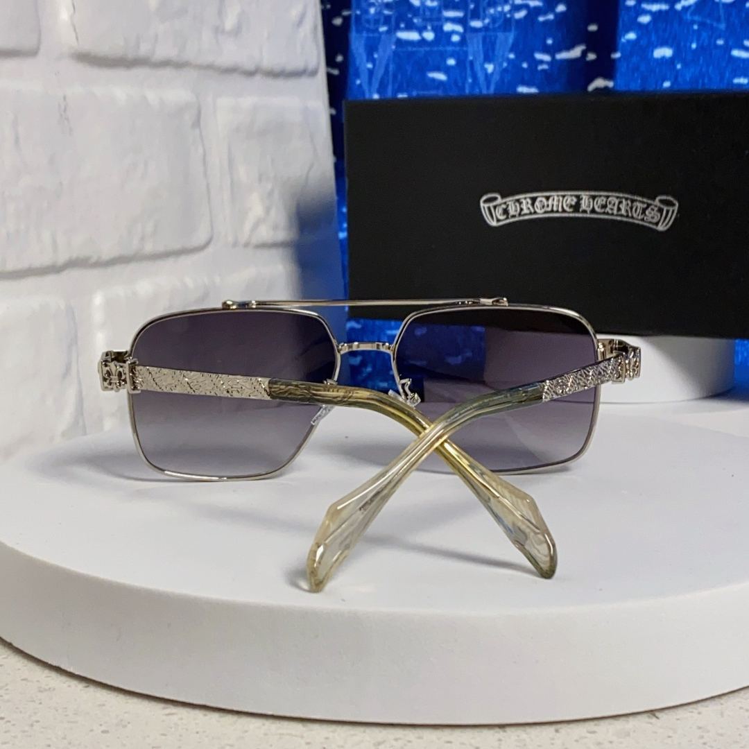 クロムハーツ メガネ 度なし クロムハーツ サングラス CHROME HEARTS ユニセックス UVカット ラッピング無料