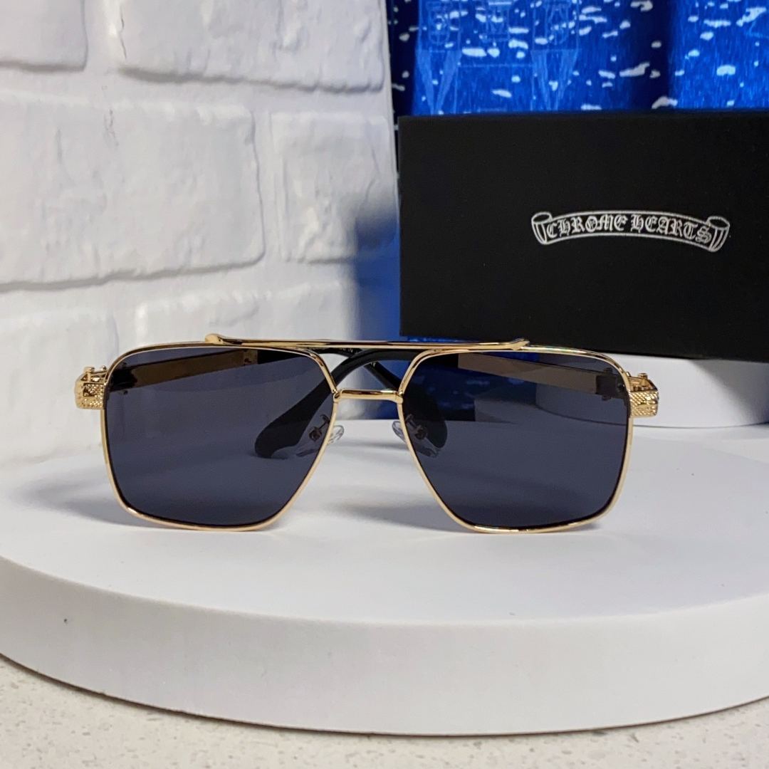 クロムハーツ メガネ 度なし クロムハーツ サングラス CHROME HEARTS ユニセックス UVカット ラッピング無料
