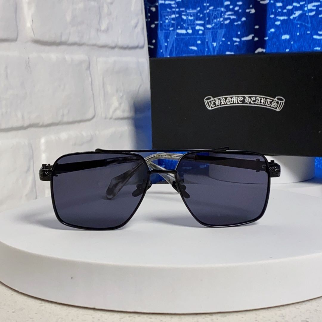 クロムハーツ メガネ 度なし クロムハーツ サングラス CHROME HEARTS ユニセックス UVカット ラッピング無料
