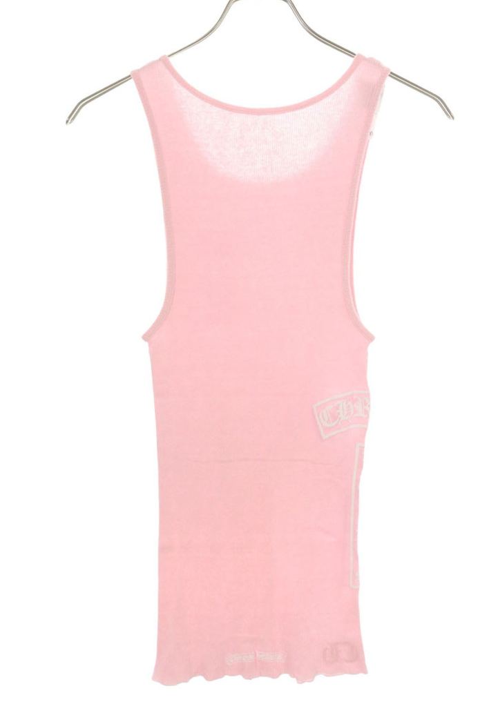 Chrome Hearts Tバーロゴプリントタンクトップ RIB TANK