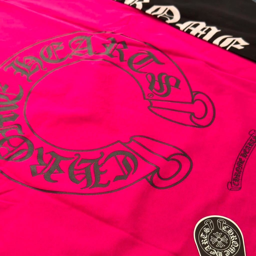 [Copy]Chrome Hearts Tシャツ クルーネック 長袖 コットン オレンジ 