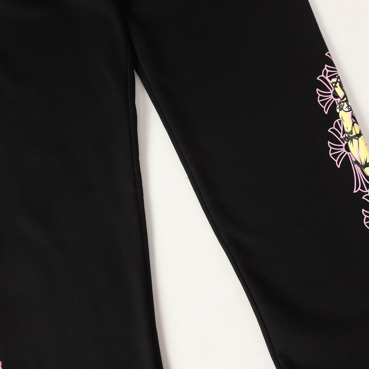 クロムハーツ Black & Pink Deadly Doll スウェットパンツ