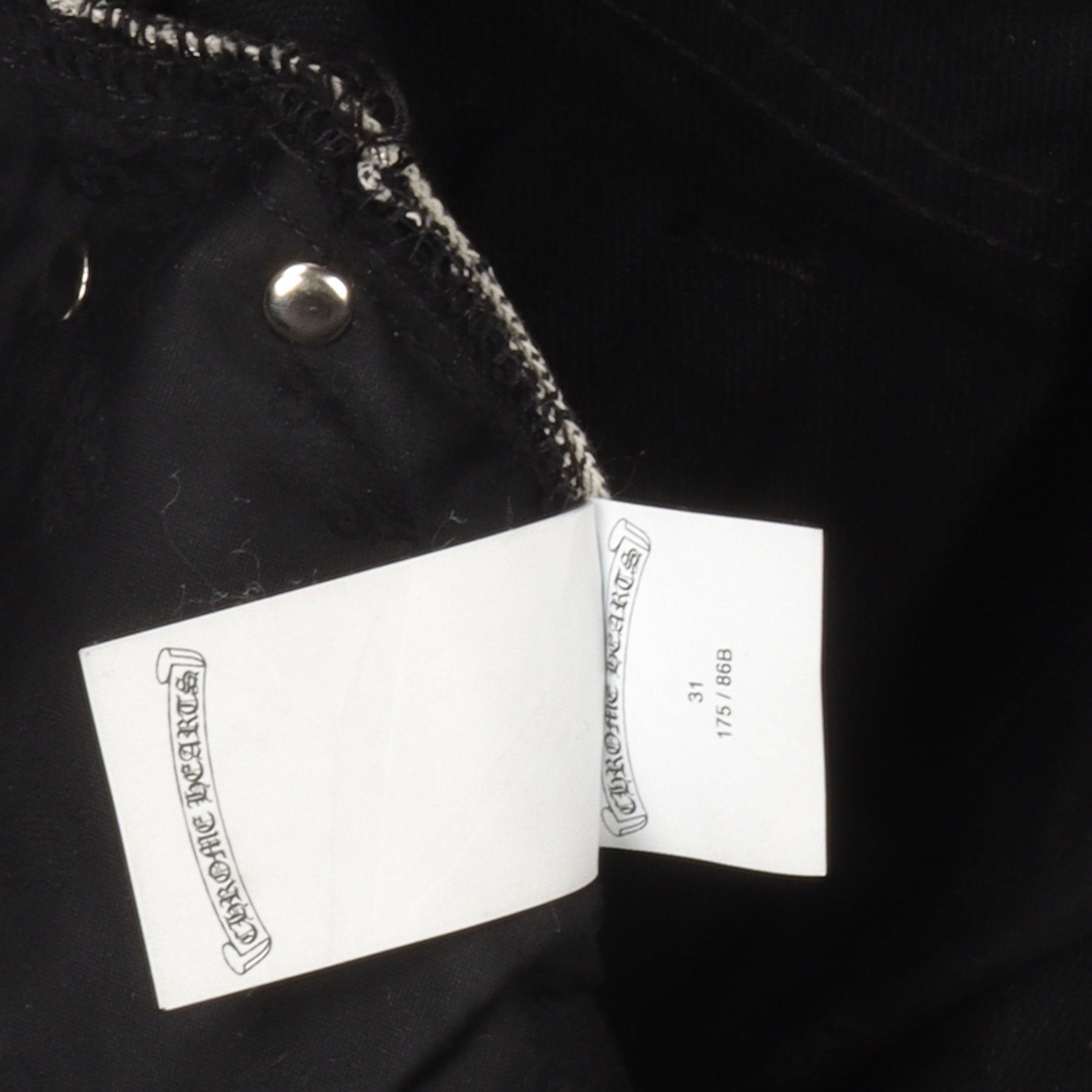 Chrome Hearts（クロムハーツ）レオパード クロス パッチ ジーンズ
