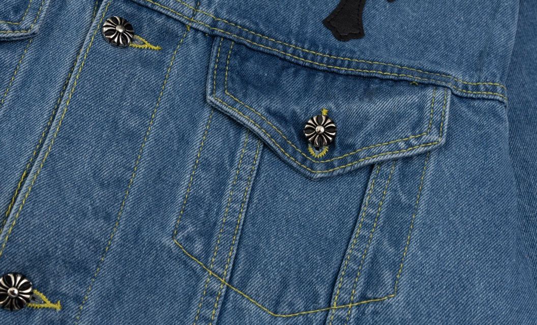 Chrome Hearts クロムハーツ レザーパッチ デニムジャケット
