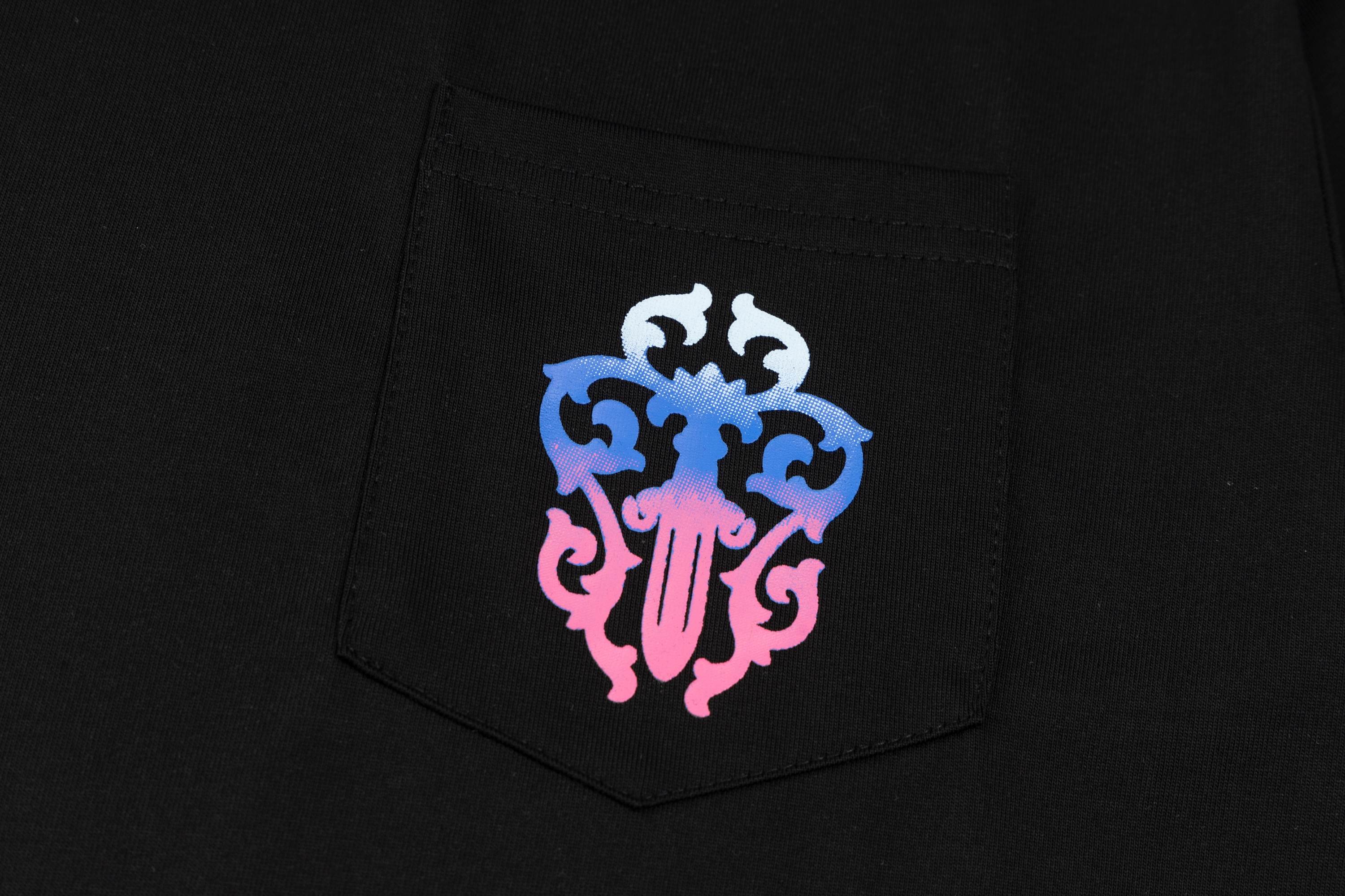 【Chrome Hearts】グラデーション ダガー Tシャツ 黒