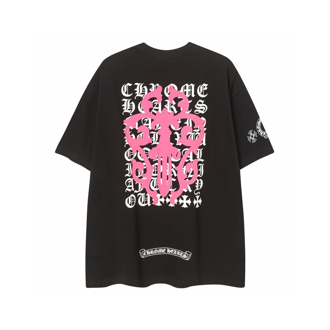 Chrome Hearts Tシャツ黒&白 H0142