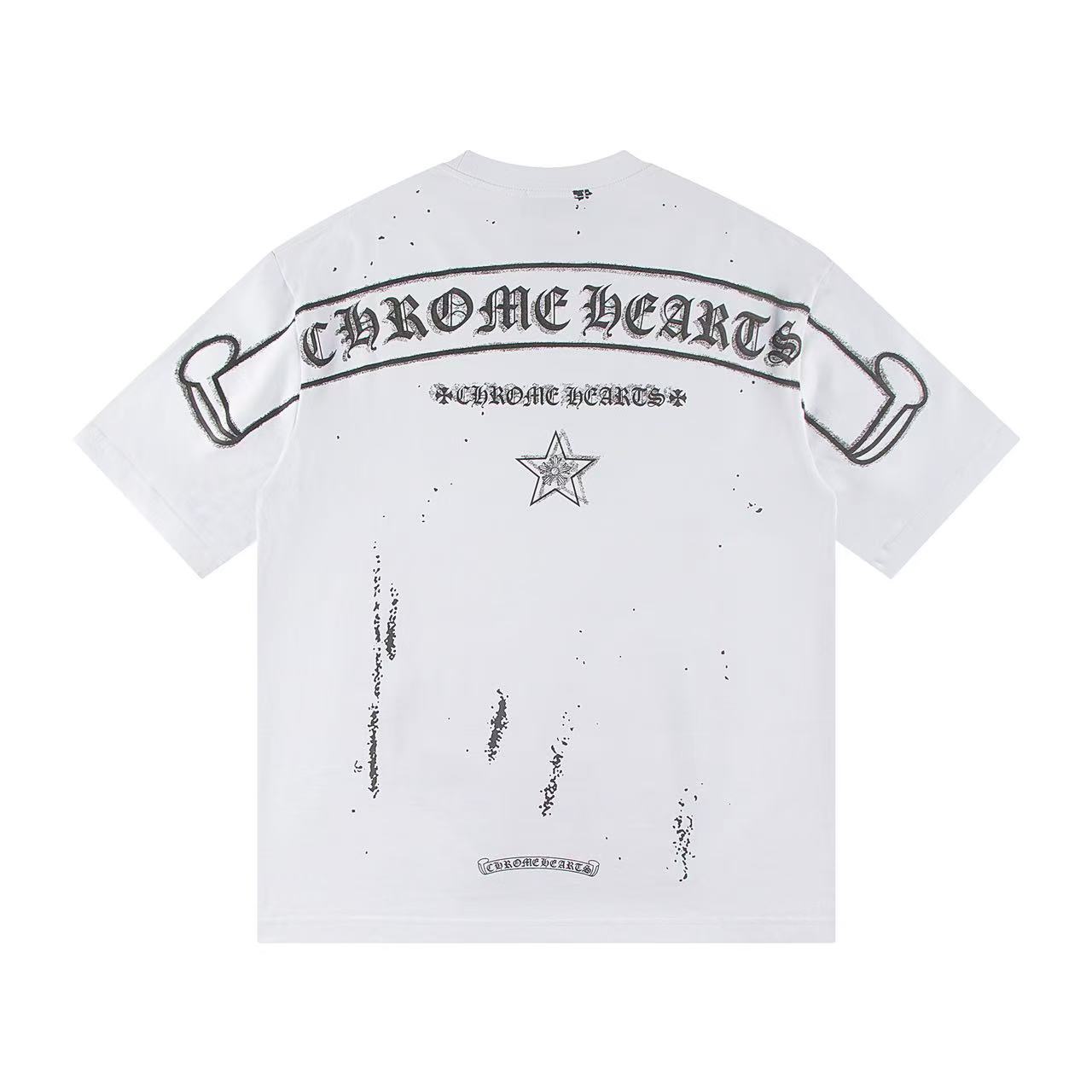 Chrome Hearts Tシャツ黒&白 H0152