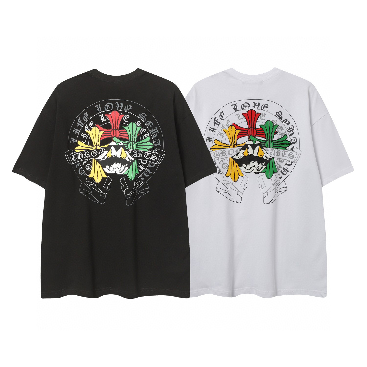 Chrome Hearts Tシャツ黒&白 H0168