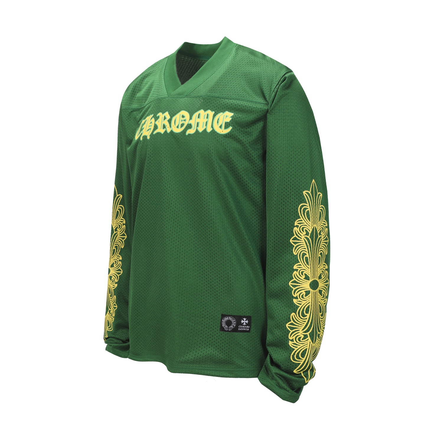 クロムハーツ（Chrome Hearts）CH 人気のサンスクリット（梵字）プリントメッシュダブルレイヤーホッケージャージ トレーニングセット