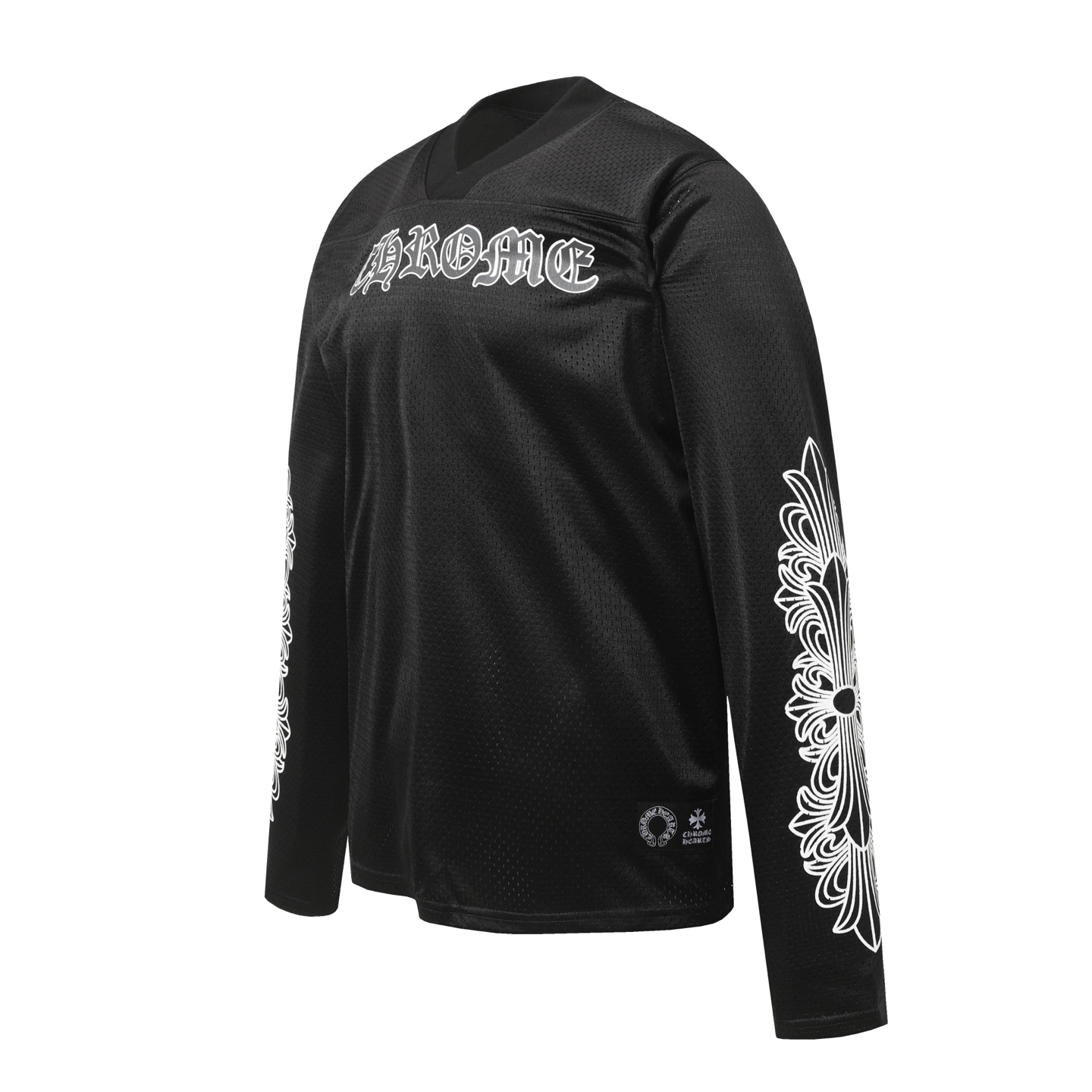 クロムハーツ（Chrome Hearts）CH 人気のサンスクリット（梵字）プリントメッシュダブルレイヤーホッケージャージ トレーニングセット