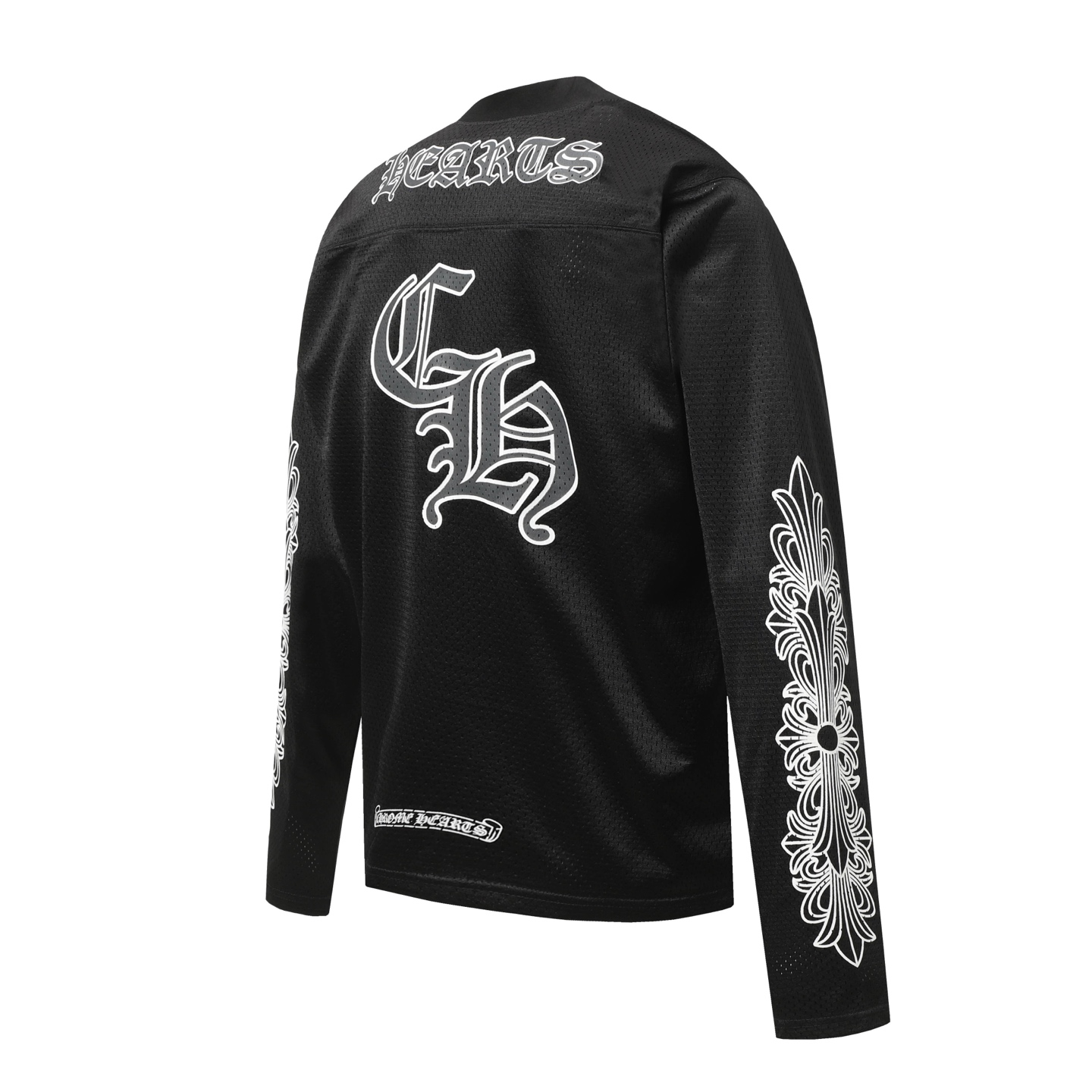 クロムハーツ（Chrome Hearts）CH 人気のサンスクリット（梵字）プリントメッシュダブルレイヤーホッケージャージ トレーニングセット
