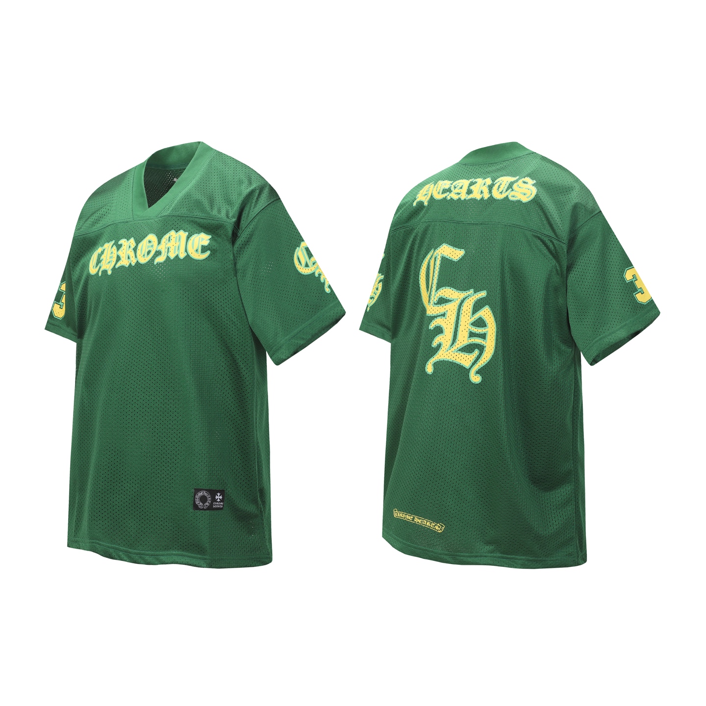 クロムハーツ（Chrome Hearts）CH 人気のサンスクリット（梵字）プリントメッシュダブルレイヤーホッケージャージ トレーニングセット