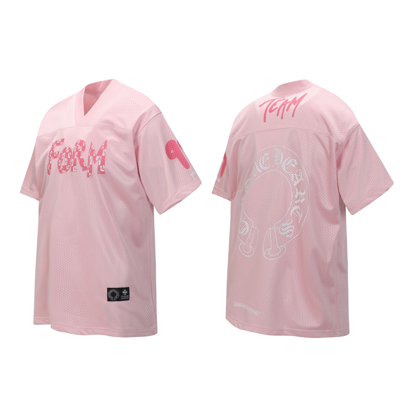 クロムハーツ（Chrome Hearts）CH 人気のサンスクリット（梵字）プリントメッシュダブルレイヤーホッケージャージ トレーニングセット