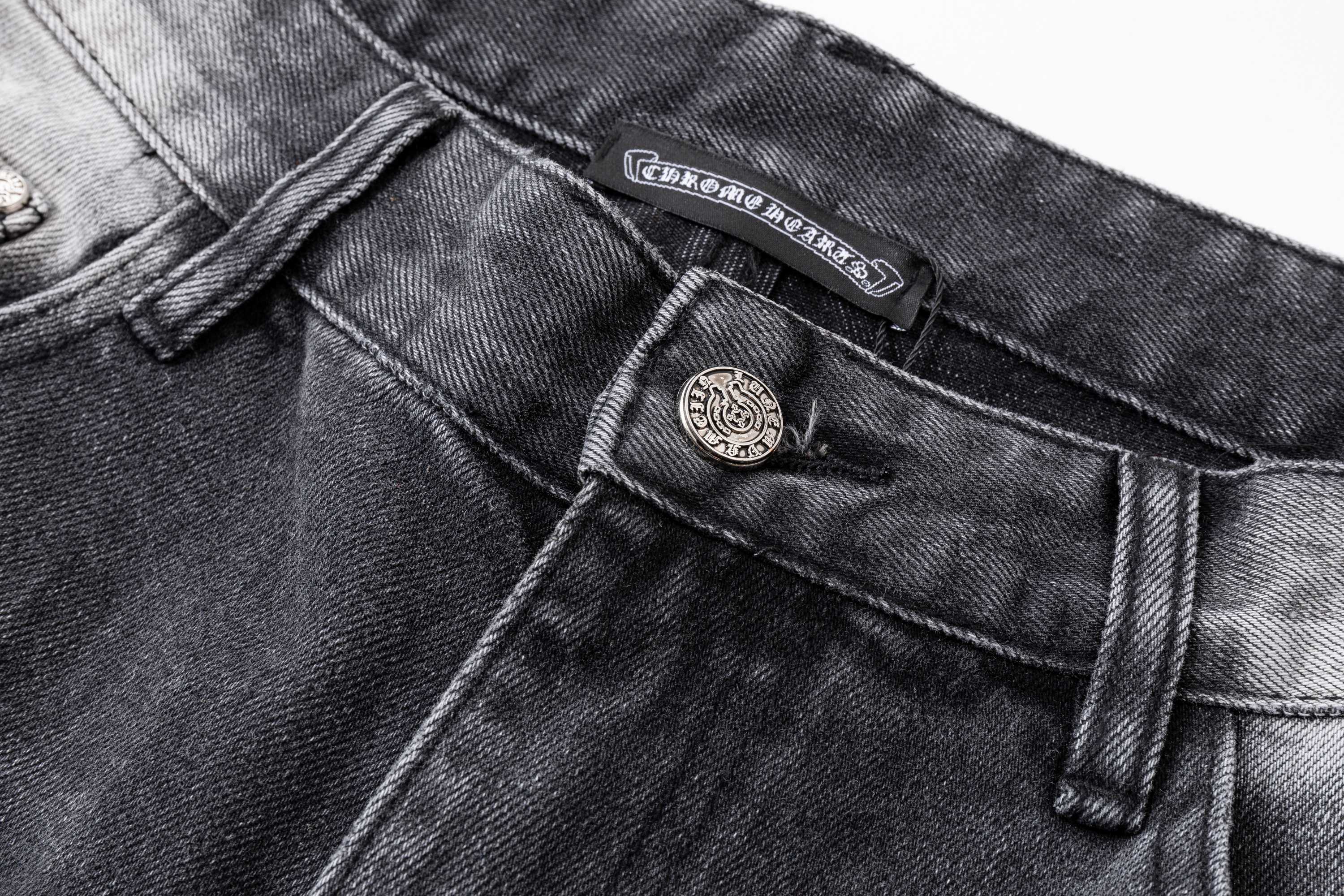[Copy]Chrome Hearts CH クロムハーツ 重工ウォッシュ・レザーパッチ・クロス刺繍 ショートパンツ