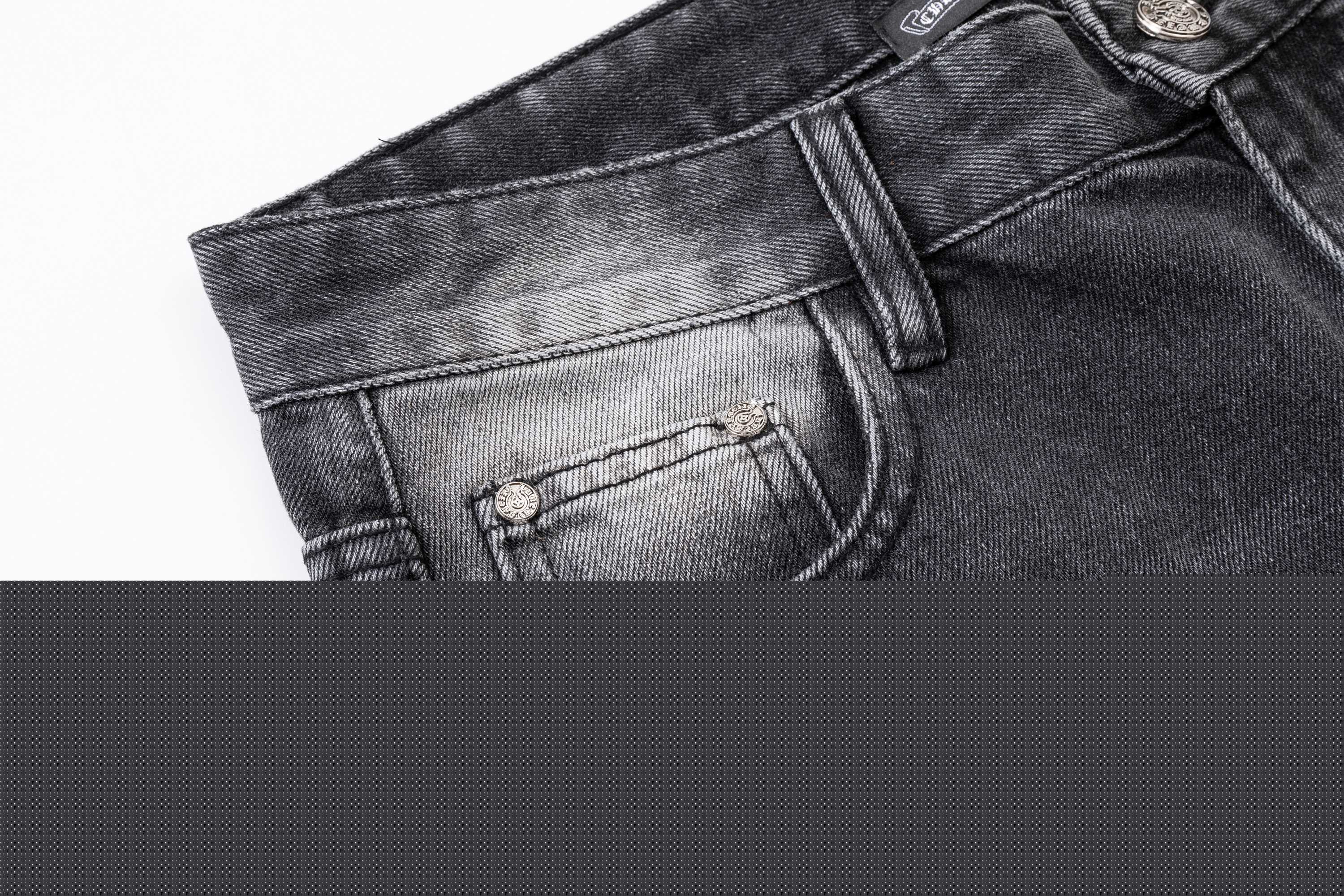 [Copy]Chrome Hearts CH クロムハーツ 重工ウォッシュ・レザーパッチ・クロス刺繍 ショートパンツ