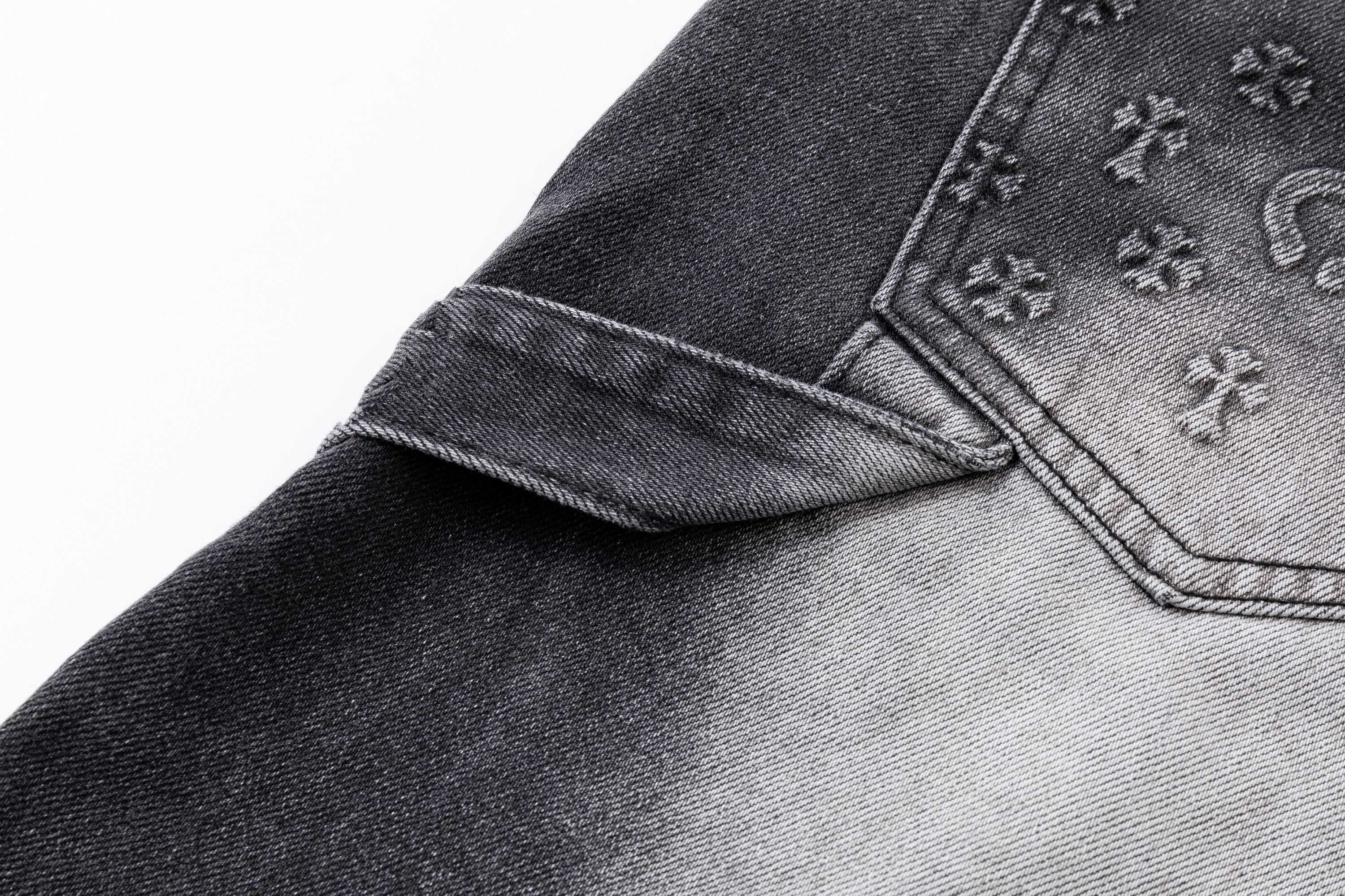 [Copy]Chrome Hearts CH クロムハーツ 重工ウォッシュ・レザーパッチ・クロス刺繍 ショートパンツ