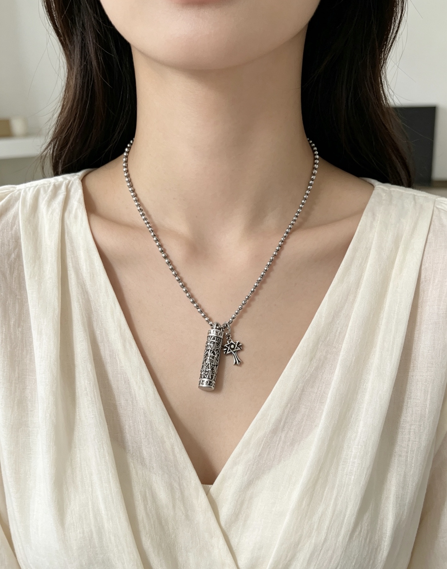 Chrome Hearts（クロムハーツ） マルチエレメント ヴィンテージクロスペンダント ネックレス