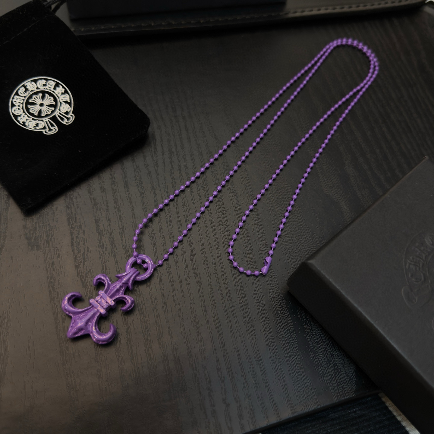Chrome Hearts クロムハーツ マルティーズクロス ネックレス カラフル 男女兼用 軽量 ゴシック ストリート ファッションアクセサリー