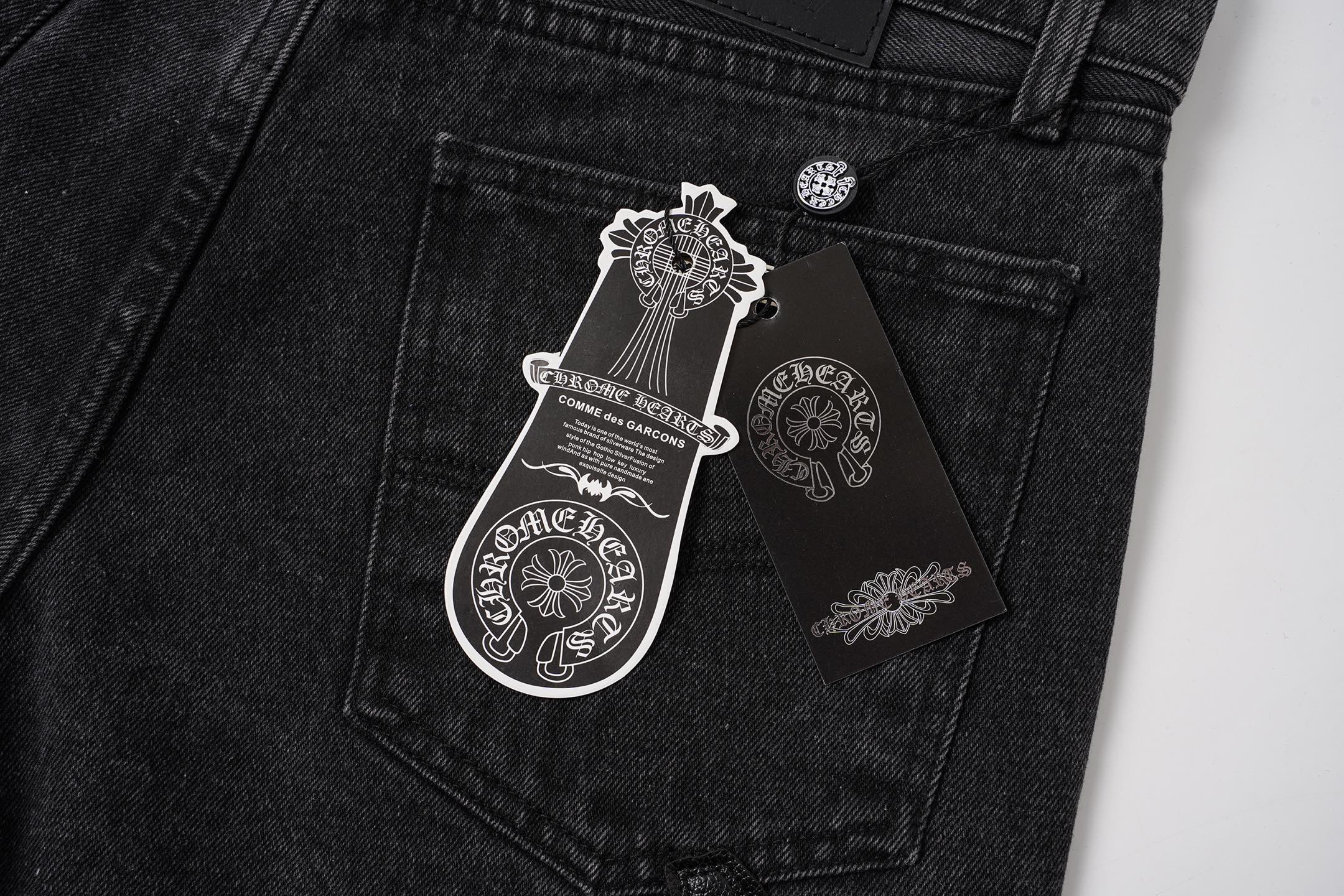 社外品クロス刺繍 ワークパンツChrome Hearts Chrome Hearts クロムハーツ クロス パッチワーク 刺繍 リラックス