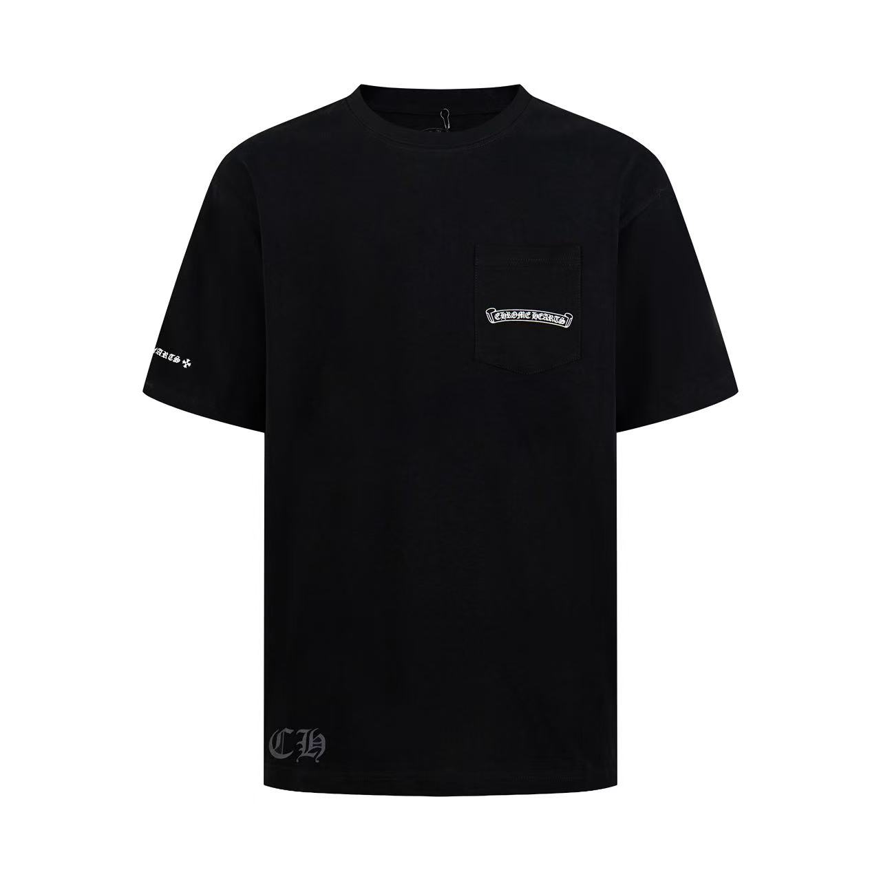 Chrome Hearts クロスバックスノーフレーク半袖Tシャツ 吸湿性に優れた柔らかな素材 高温インクプリント仕様 男女兼用