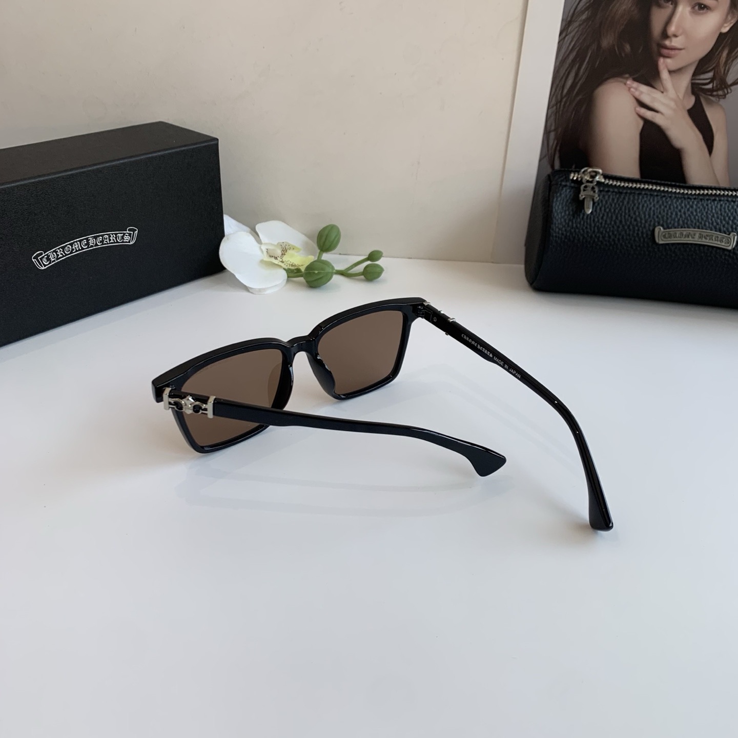 Chrome Hearts クロムハーツ スクエアフレーム サングラス ユニセックス ファッション 軽量
