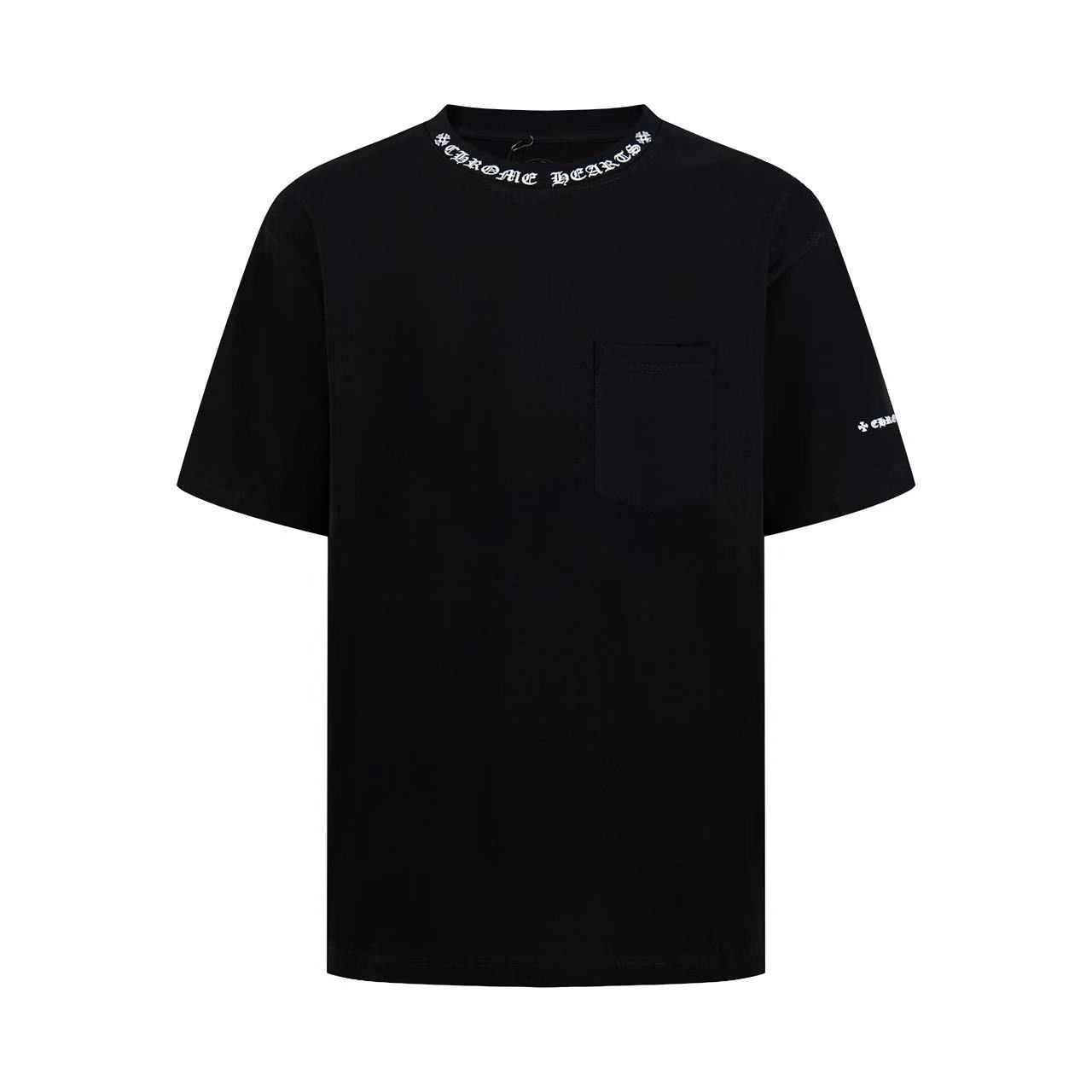 クロムハーツ CHROME HEARTS ネックロゴ プリント 半袖 Tシャツ 42759