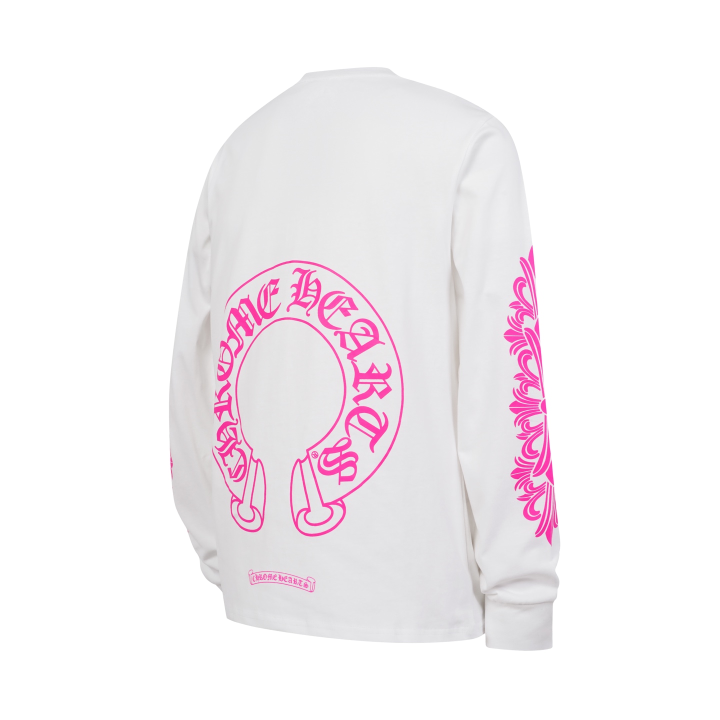 Chrome Hearts（クロムハーツ）風 梵字＆馬蹄プリント 長袖Tシャツ