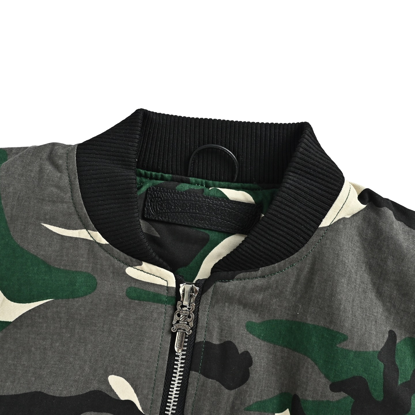 Chrome Hearts シティ限定 カモフラ デニム コットンジャケット ブルゾン 迷彩 リメイク 925シルバー レザー