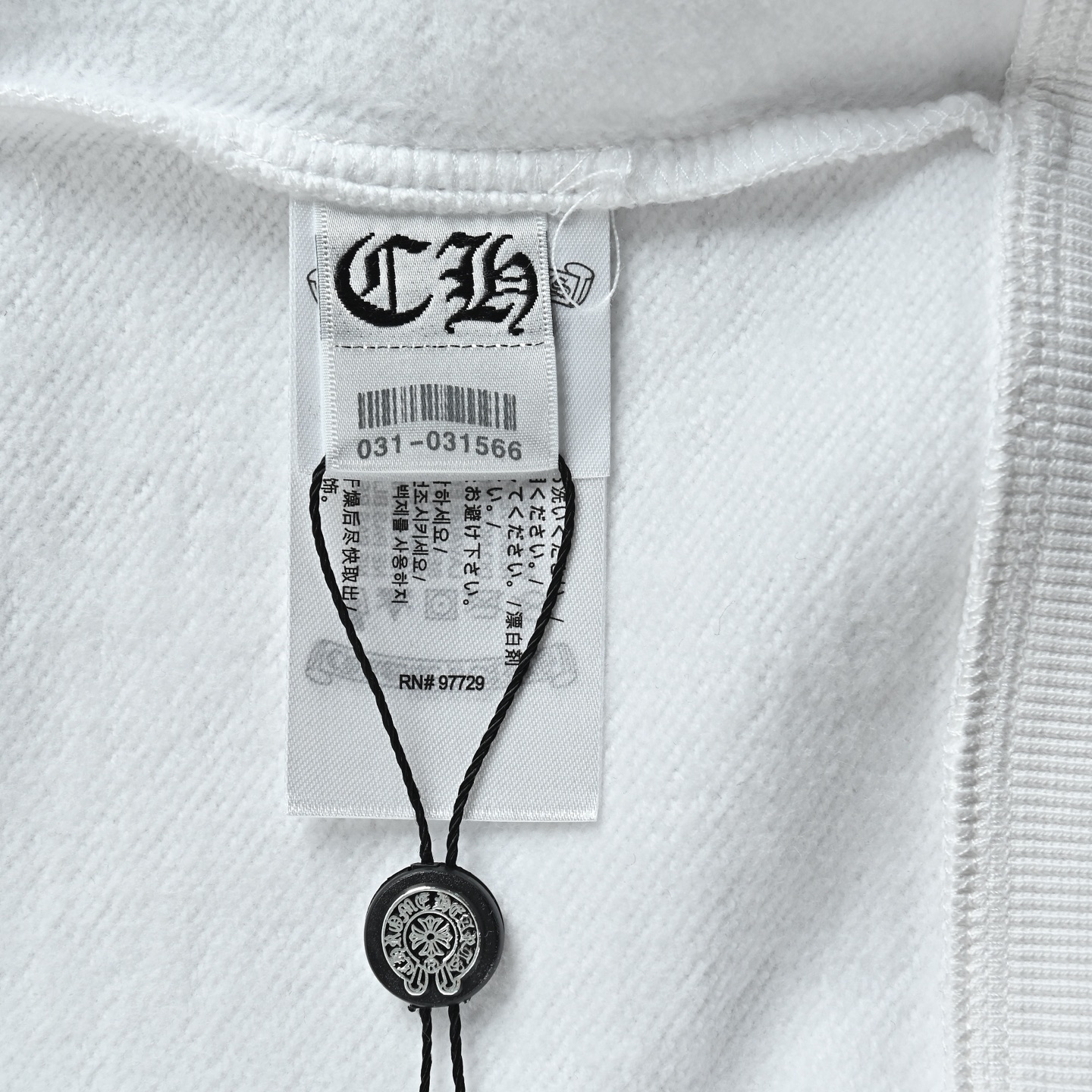 Chrome Hearts クロムハーツ ホワイト マゼンタ ホースシュー フーディー「ホワイト/ピンク」