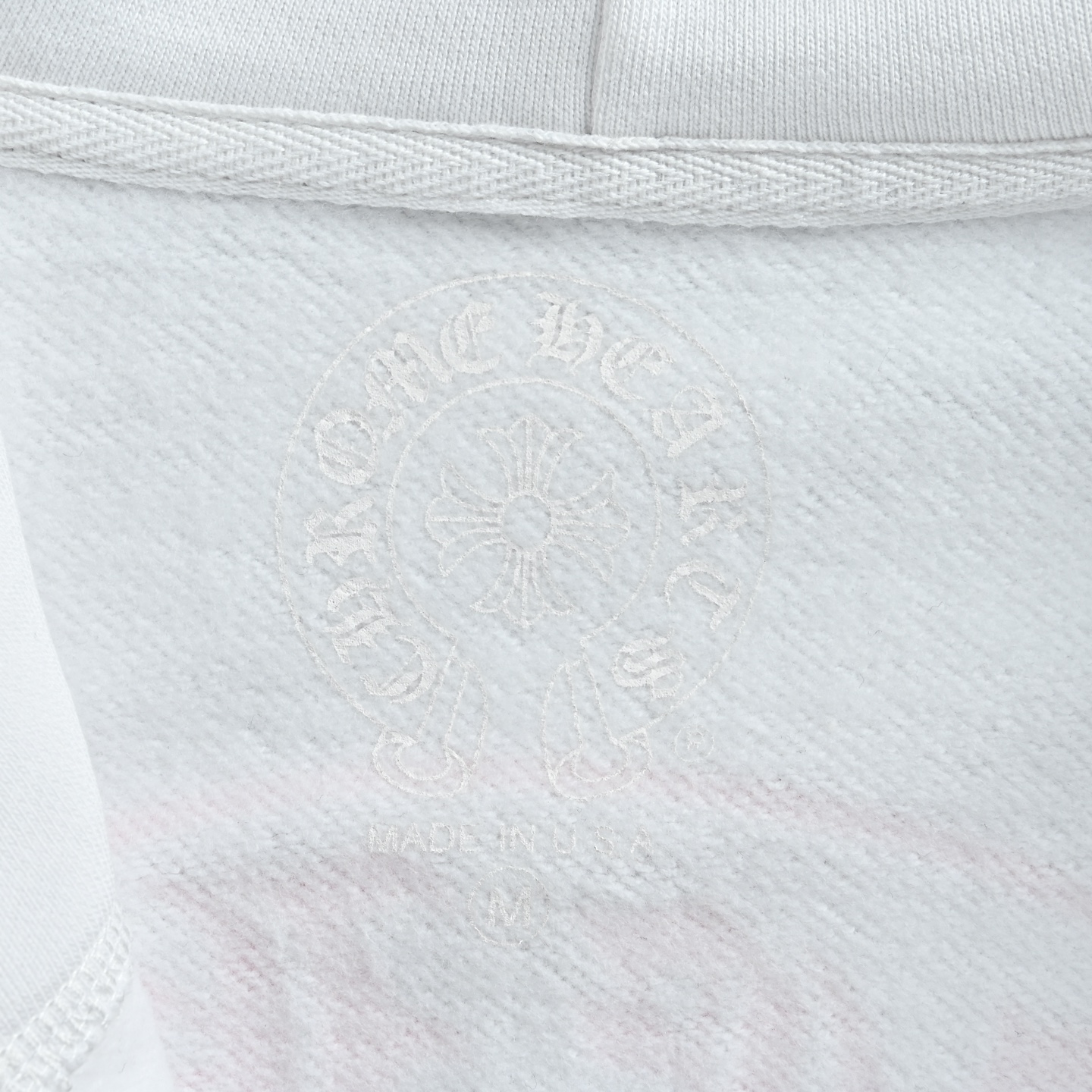 Chrome Hearts クロムハーツ ホワイト マゼンタ ホースシュー フーディー「ホワイト/ピンク」