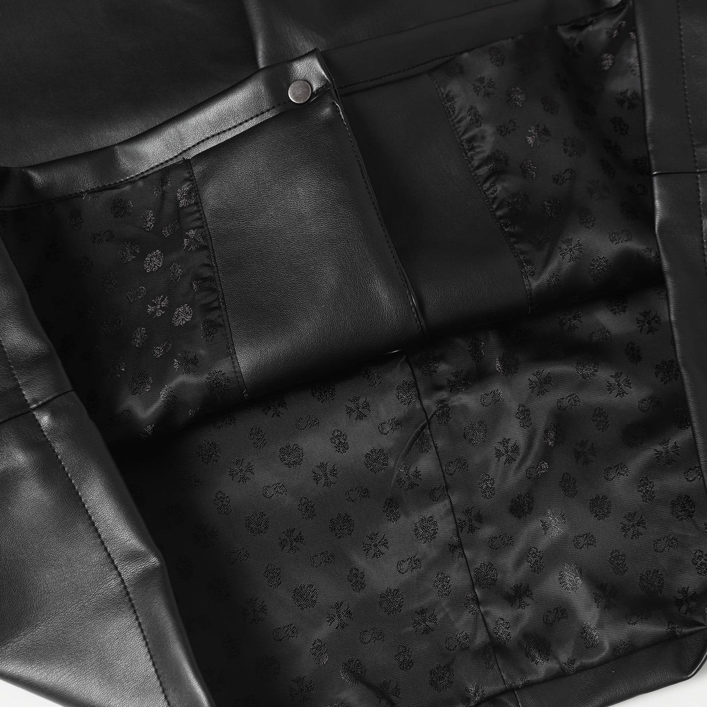 【Chrome Hearts】クロムハーツ クロスレザーパッチシャツジャケット