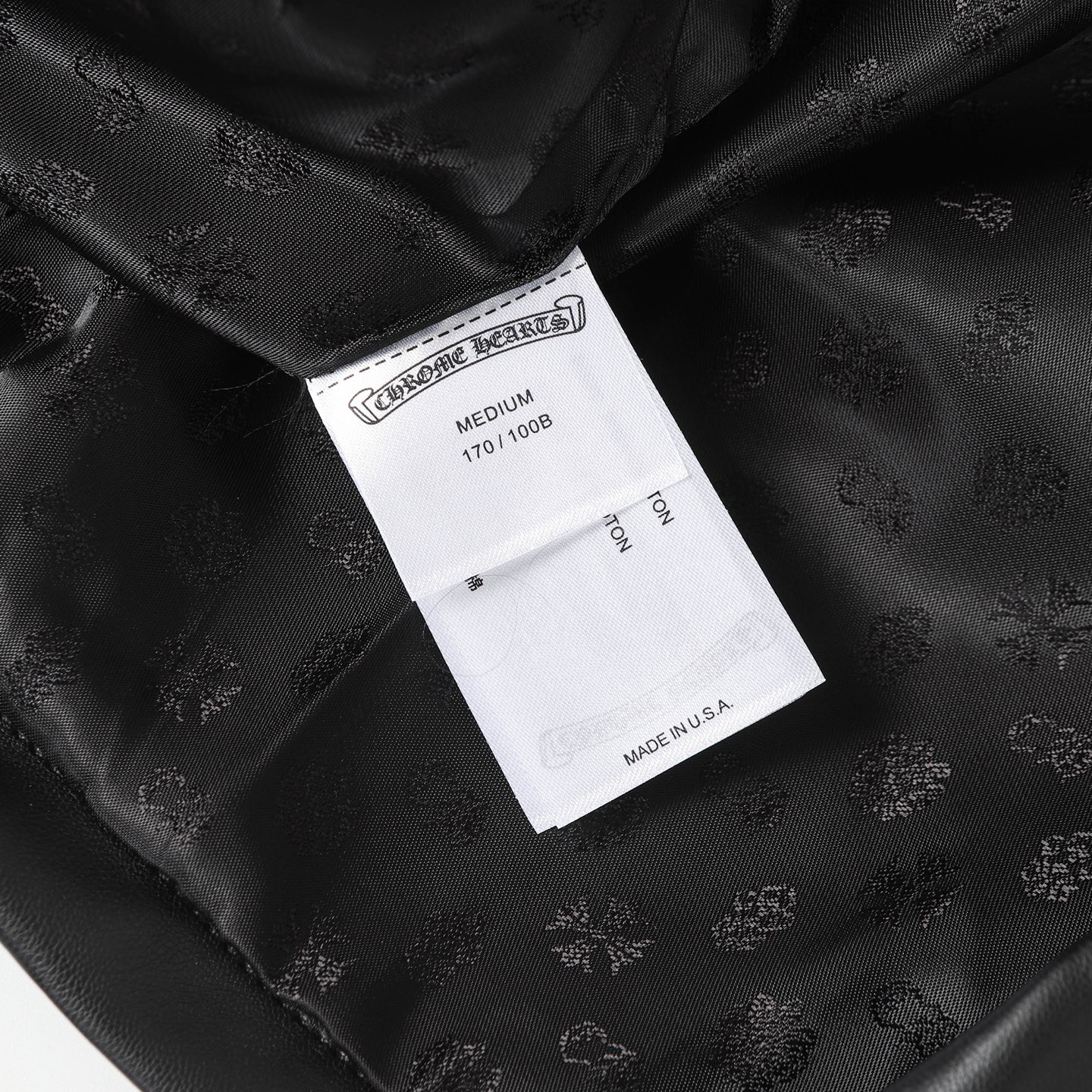 【Chrome Hearts】クロムハーツ クロスレザーパッチシャツジャケット
